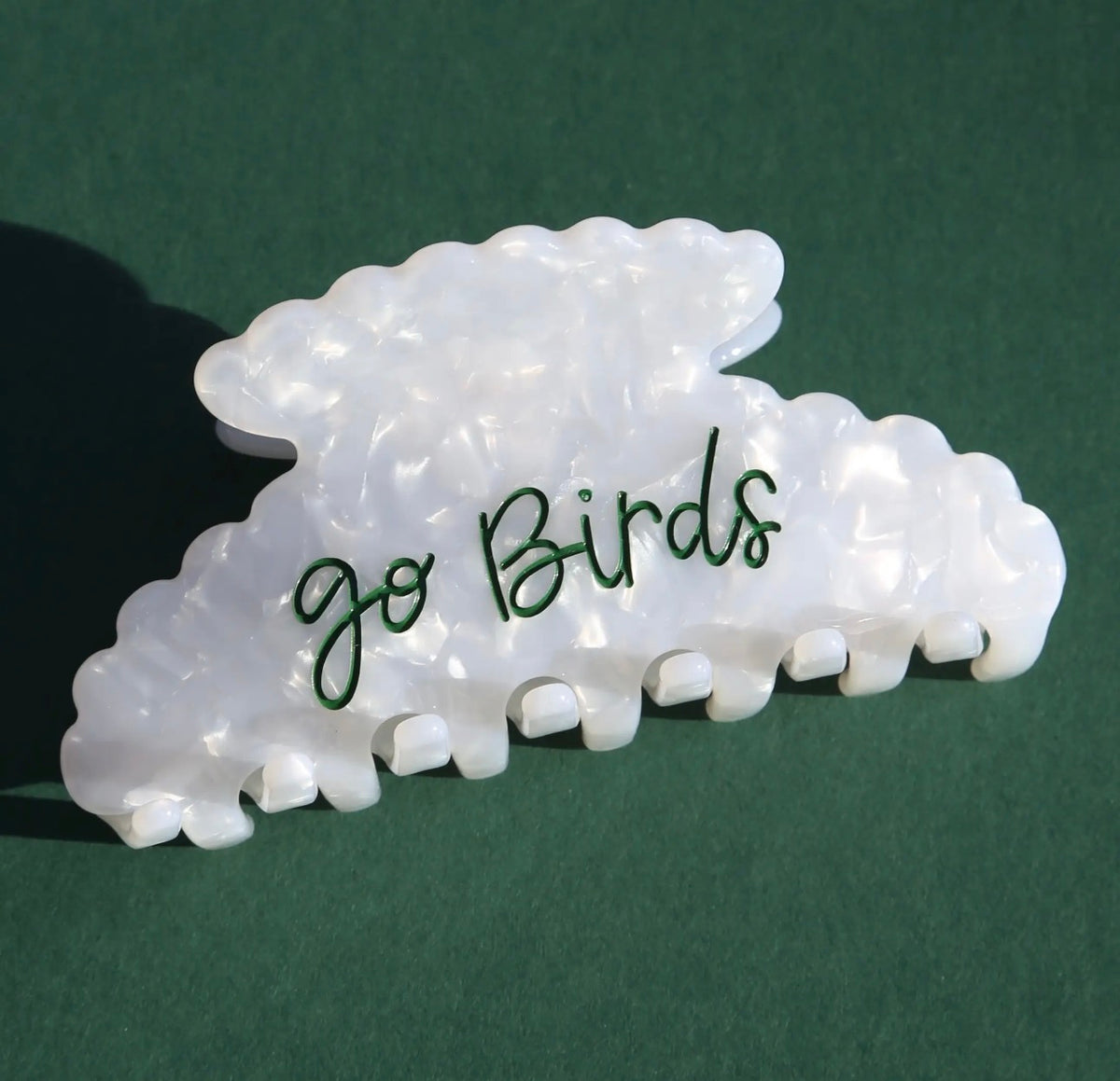 Go Birds Claw Clip - WHITE